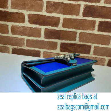 Gucci Dionysus Small Shoulder Bag 400249 Leather Blue/Turquoise 2021