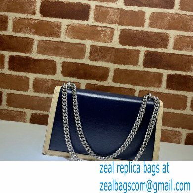 Gucci Dionysus Small Shoulder Bag 400249 Leather Navy Blue/Beige/Red 2021