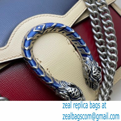 Gucci Dionysus Small Shoulder Bag 400249 Leather Navy Blue/Beige/Red 2021