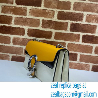 Gucci Dionysus Small Shoulder Bag 400249 Leather Orange/White/Black 2021