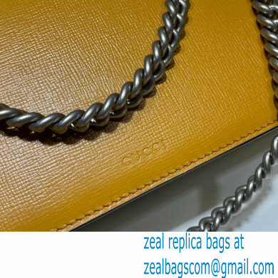 Gucci Dionysus Small Shoulder Bag 400249 Leather Orange/White/Black 2021