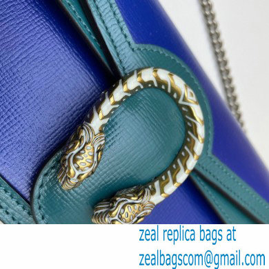 Gucci Dionysus Super Mini Shoulder Bag 476432 Leather Blue/Turquoise 2021 - Click Image to Close