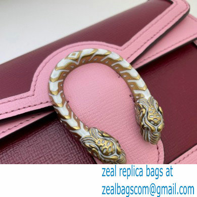 Gucci Dionysus Super Mini Shoulder Bag 476432 Leather Red/Pink 2021