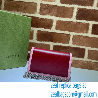 Gucci Dionysus Super Mini Shoulder Bag 476432 Leather Red/Pink 2021