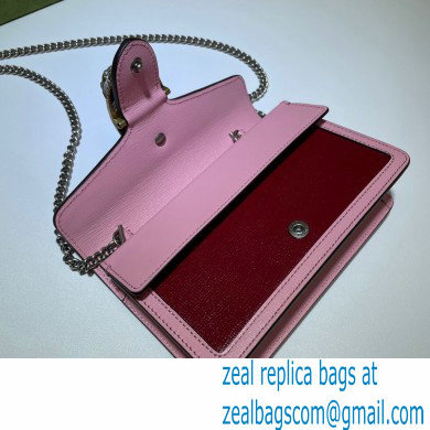 Gucci Dionysus Super Mini Shoulder Bag 476432 Leather Red/Pink 2021