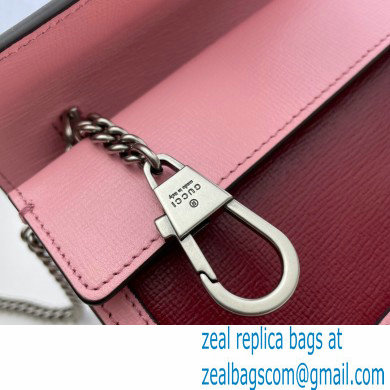 Gucci Dionysus Super Mini Shoulder Bag 476432 Leather Red/Pink 2021