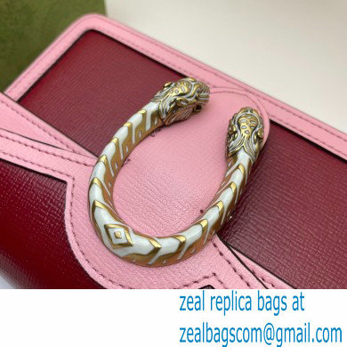 Gucci Dionysus Super Mini Shoulder Bag 476432 Leather Red/Pink 2021