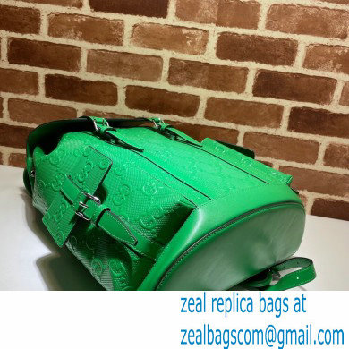 Gucci GG Embossed Backpack Bag 625770 Green 2021