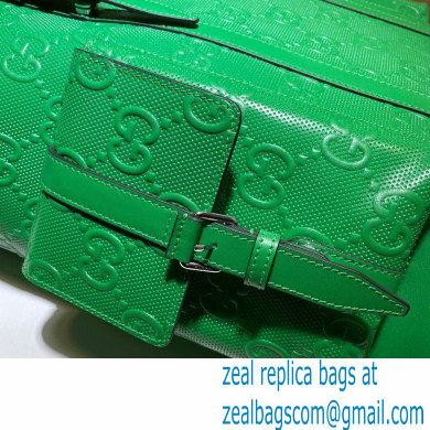 Gucci GG Embossed Backpack Bag 625770 Green 2021 - Click Image to Close