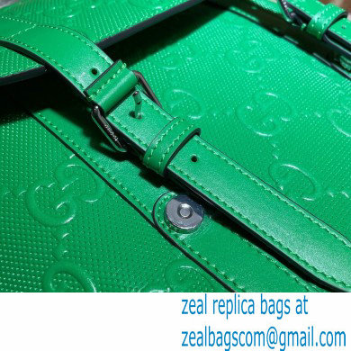 Gucci GG Embossed Backpack Bag 625770 Green 2021