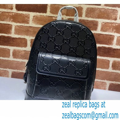 Gucci GG Embossed Backpack Bag 658579 Black 2021 - Click Image to Close