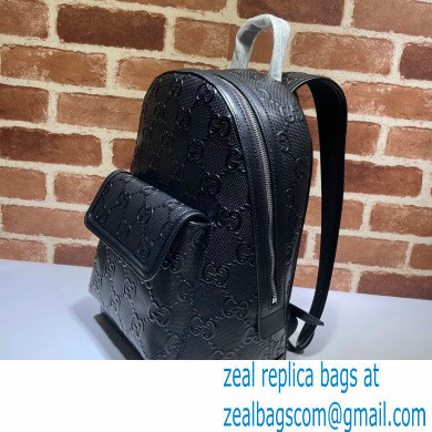 Gucci GG Embossed Backpack Bag 658579 Black 2021