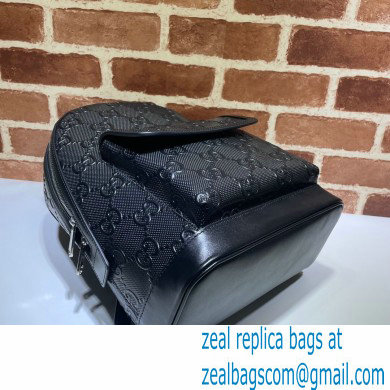 Gucci GG Embossed Backpack Bag 658579 Black 2021 - Click Image to Close