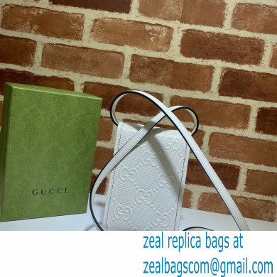 Gucci GG Embossed Mini Bag 625571 White 2021
