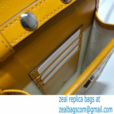 Gucci GG Embossed Mini Bag 625571 Yellow 2021