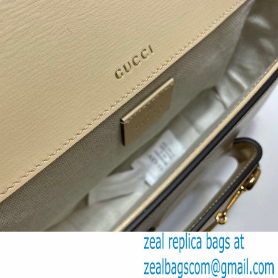 Gucci Horsebit 1955 Mini Shoulder Bag 658574 Leather Beige 2021