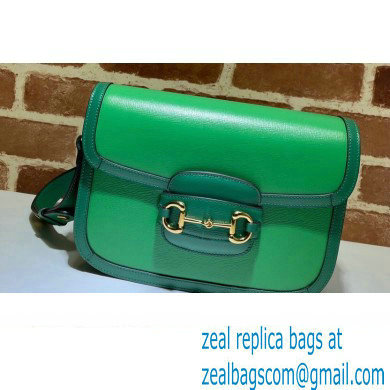 Gucci Horsebit 1955 Small Shoulder Bag 602204 Leather Green/Emerald 2021