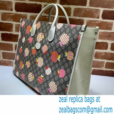 Gucci Les Pommes Large Tote Bag 659980 Apple Print 2021