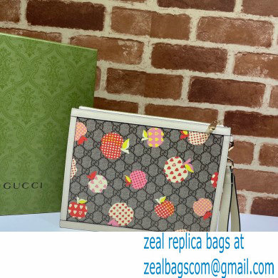 Gucci Les Pommes Zip Pouch Bag 664113 Apple Print 2021