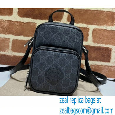 Gucci Mini bag with Interlocking G 672952 Black 2021 - Click Image to Close