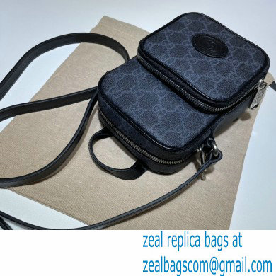 Gucci Mini bag with Interlocking G 672952 Black 2021 - Click Image to Close