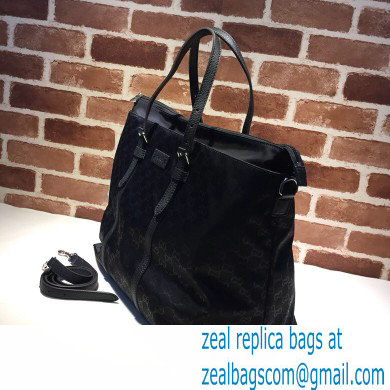 Gucci Nylon Guccissima light duffle bag 387068 Black 2021 - Click Image to Close