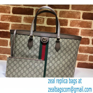 Gucci Ophidia GG Medium Tote Bag 631685 GG Canvas Coffee with Pouch 2021