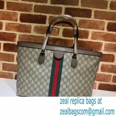 Gucci Ophidia GG Medium Tote Bag 631685 GG Canvas Coffee with Pouch 2021