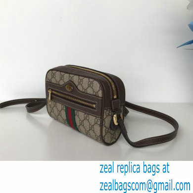 Gucci Ophidia GG Mini Bag with Web 517350 GG Canvas Coffee 2021 - Click Image to Close