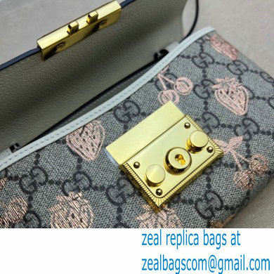 Gucci Padlock Berry Print Mini Bag 652683 GG Canvas 2021 - Click Image to Close