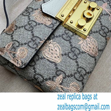 Gucci Padlock Berry Print Mini Bag 652683 GG Canvas 2021