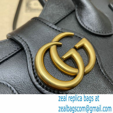 Gucci Small Top Handle Bag with Double G 658450 Black 2021