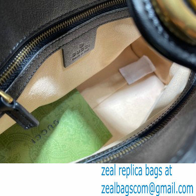 Gucci Small Top Handle Bag with Double G 658450 Black 2021