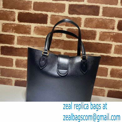 Gucci Small Tote Bag with Double G 652680 Black 2021