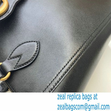 Gucci Small Tote Bag with Double G 652680 Black 2021 - Click Image to Close