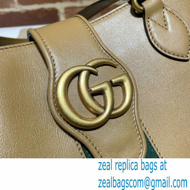 Gucci Small Tote Bag with Double G 652680 Web Beige 2021