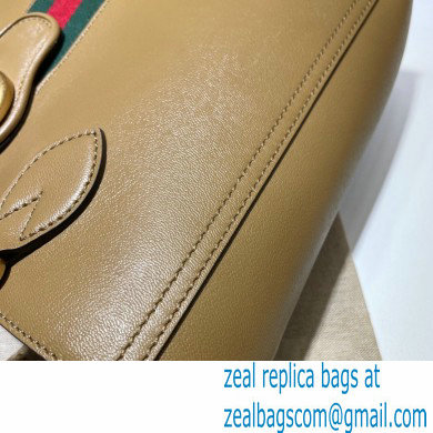 Gucci Small Tote Bag with Double G 652680 Web Beige 2021 - Click Image to Close