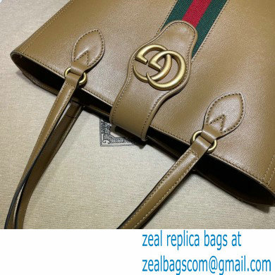 Gucci Small Tote Bag with Double G 652680 Web Beige 2021 - Click Image to Close