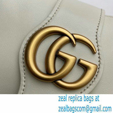 Gucci Small Tote Bag with Double G 652680 White 2021