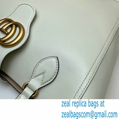 Gucci Small Tote Bag with Double G 652680 White 2021