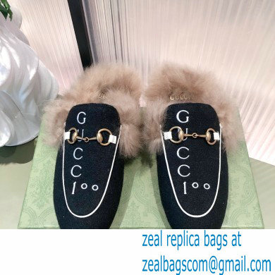 Gucci Women's 100 Princetown slipper 678192 black 2021