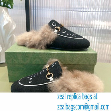 Gucci Women's 100 Princetown slipper 678192 black 2021