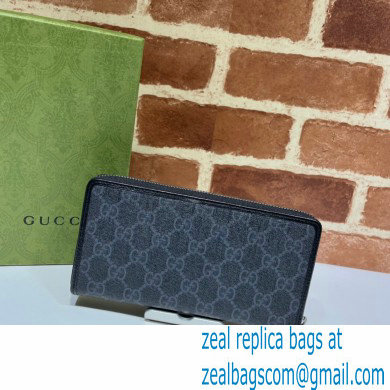 Gucci Zip around wallet with Interlocking G 673003 Black 2021 - Click Image to Close