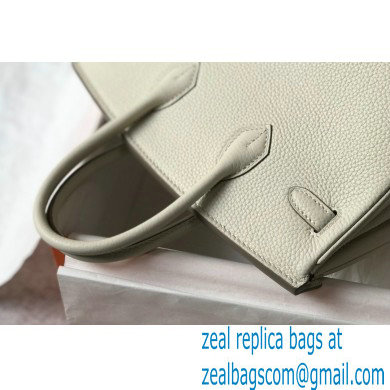 Hermes Birkin 25/30/35cm Bag off white in Togo Leather With Gold Hardware - Click Image to Close