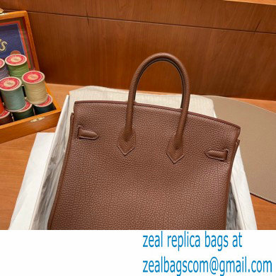 Hermes Birkin 25cm Bag alezan in Original Togo Leather - Click Image to Close