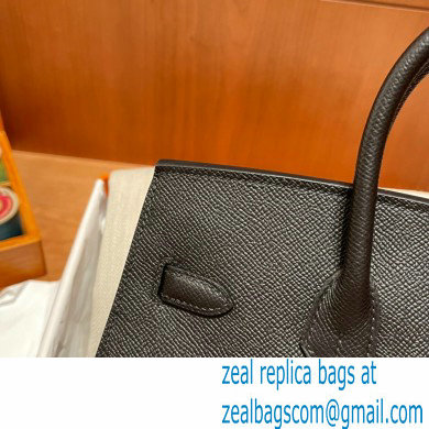 Hermes Birkin 25cm Bag black in Original epsom Leather