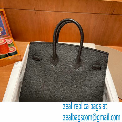 Hermes Birkin 25cm Bag black in Original epsom Leather