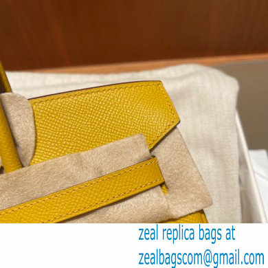 Hermes Birkin 25cm Bag jaune amber in Original epsom Leather - Click Image to Close