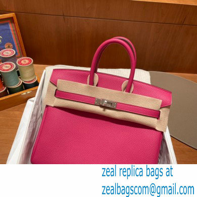 Hermes Birkin 25cm Bag rose tyrien in Original Togo Leather - Click Image to Close