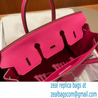 Hermes Birkin 25cm Bag rose tyrien in Original Togo Leather